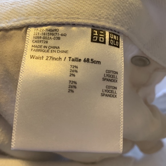 Uniqlo white distressed jeans - Picture 5 of 5